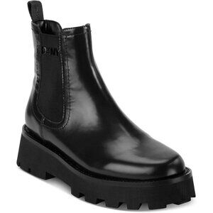 DKNY Womens Senni Chelsea Boots Black 6M-MSRP $149